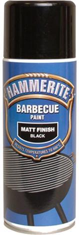 Спрей Hammerite за BBQ 400 мл черен мат - Бои за метал