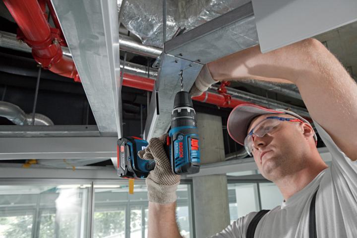 Акумулаторен ударен винтоверт Bosch Blue GSB 183 c 2x2Ah, снимка 5 - Акумулаторни винтоверти
