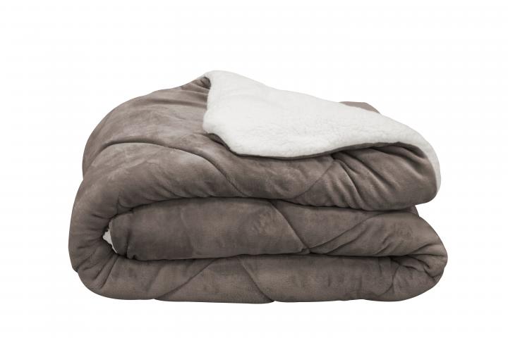 Завивка Easy Home Sherpa 240х220 см шоколад - Олекотени завивки