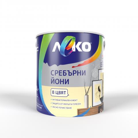 Интериорна боя Леко Сребърни йони 2.5 л шардоне - Интериорни бои