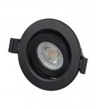 LED луна Niko 7W 3-6K 38° ф70 мм черна