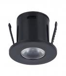 LED мини луна ф30 мм 1W 75 lm 4000K черна