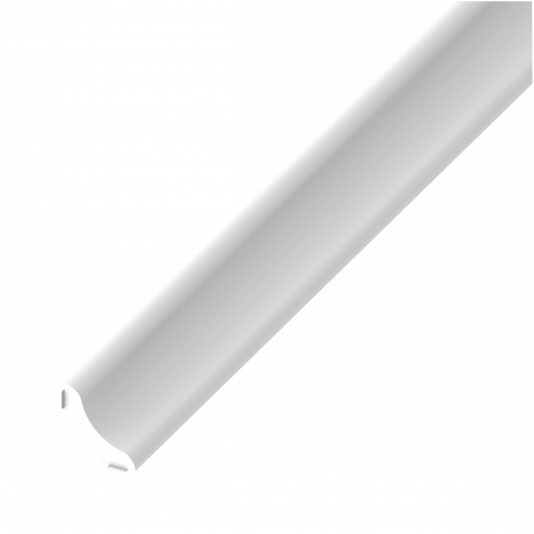 Лепящ се ъгъл 20 PVC 1 м бял - Pvc профили