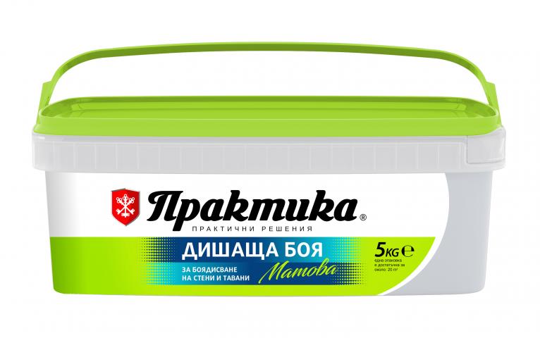 Интериорна боя Практика 5 кг сребро - Интериорни бои