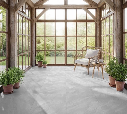 Гранитогрес Dolomite light grey 60x60, снимка 3 - Гранитогрес