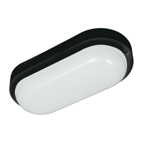 LED плафон Davo Oval 8 W черен, снимка 3 - Градински лампи