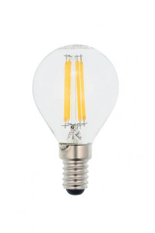 LED крушка филамент E14 G45 6W 750 lm 6400K, балонче - Лед крушки е14