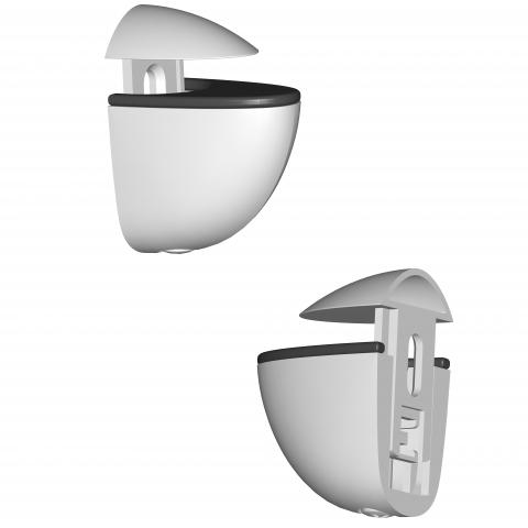 Клипс Mini бял 4-20мм 2бр./к-т - Стенни държачи