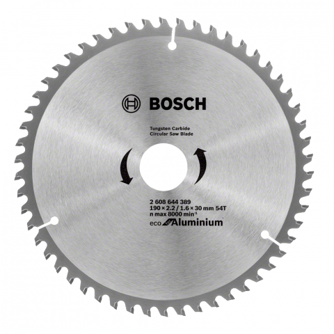 Циркулярен диск Bosch Alu 190x2.2x30 мм 54T, снимка 2 - Циркулярни дискове