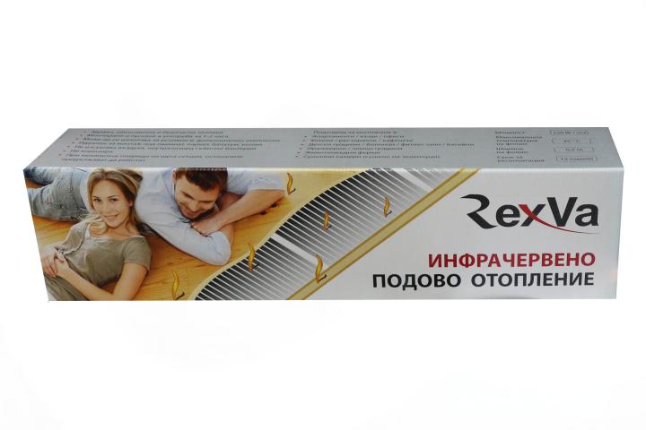 Подово инфрачервено фолио Rexva 5 м2 1100W, снимка 3 - Подово отопление