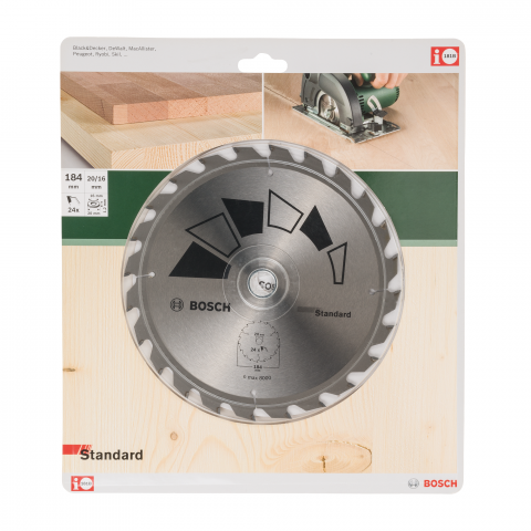 Циркулярен диск Bosch 184x20 мм Z24 - Циркулярни дискове