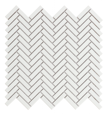 Мозайка Chevron White Gloss 28.3x27.7 - Мозайки