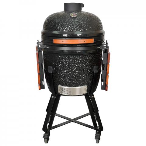 Барбекю Kamado 130x73x122 см черно - Керамични грилове Кamado