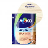 Лак за дърво Леко Aqua 0.6 л безцветен