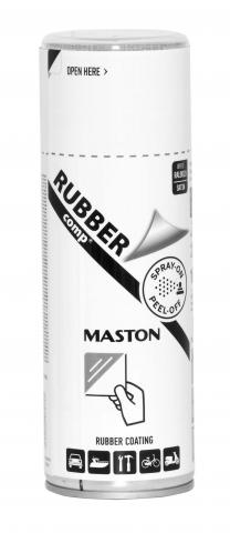 Гумен спрей боя Maston 0.4 л бял - Бои за метал