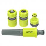 Комплект накрайник за поливане, адаптер и 2 бр. конектори ABS Herly-s