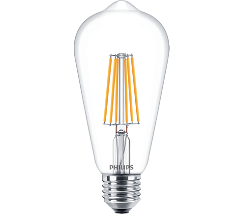 LED филамент 7W/60W/ ST64 E27 2700K - Лед крушки е27