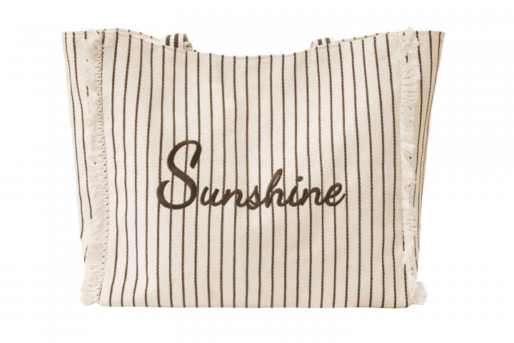 Плажна чанта Sunshine бежова - Съхранение на вещи