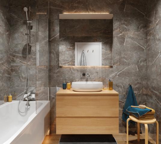 SPC Стенен Панел Marble Skin 30x60, снимка 2 - SPC пана