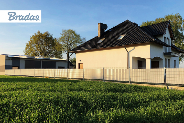 Оградна лента Bradas 19 см x 35 м сива, снимка 4 - Оградки