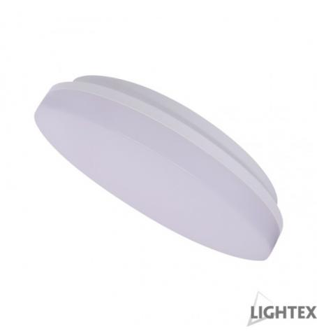 LED плафон Lightex Zizu II ф280 24W 1920 lm 4000K IP54 бял - Лампи за баня