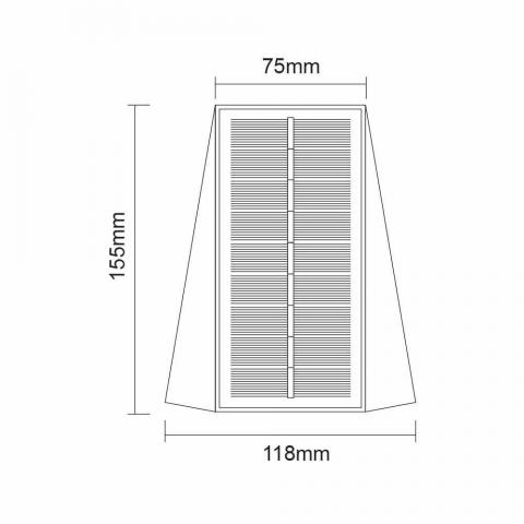 Соларен LED аплик Vivalux Polux 4 W, снимка 2 - Градински лампи
