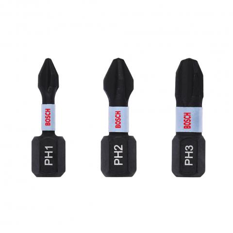 Комплект битове Impact Control PH 25 мм 3 бр. Bosch, снимка 2 - Битове