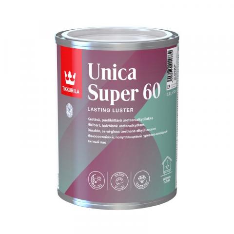 Unica 20 супер лак полумат 0.9л - Лакове за дърво