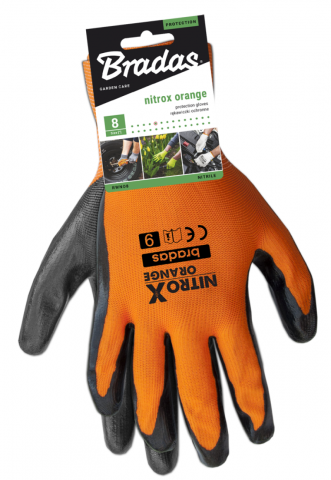 Ръкавици Nitrox Orange нитрилни, размер 10, снимка 2 - Градински обувки и ръкавици