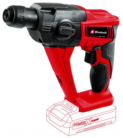 Акумулаторен перфоратор Einhell TE-HD 18 LI Solo PXC, снимка 2 - Акумулаторни перфоратори