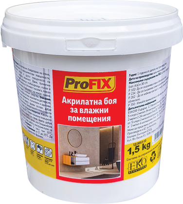 Profix боя за влажни помещения 1.5кг - Интериорни бои