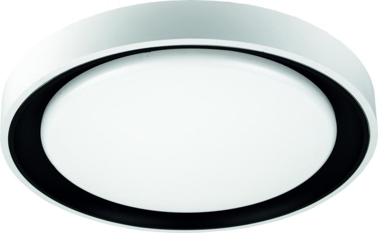 LED плафон Vida ф400 мм 24W 1920 lm 4000K черен/бял - Плафони