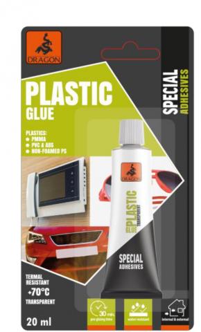 Лепило за пластмаса Dragon Plastic 20 мл - Лепила за pvc