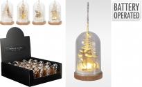 Светеща фигура LED коледен пейзаж 10 см 4 дизайна