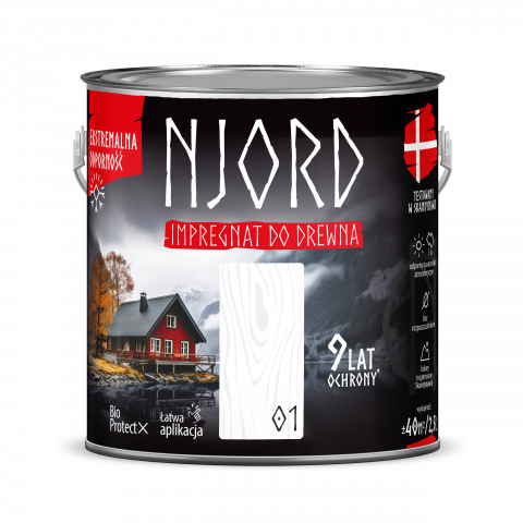 Боя Njord 2.5 л цвят 01 - Лакове за дърво