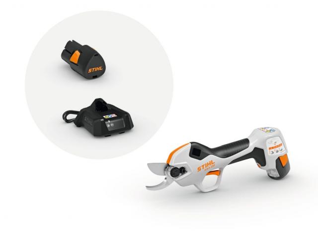 Акумулаторна лозарска ножица Stihl ASA 20 с батерия AL1 и зарядно AS2, снимка 6 - Акумулаторни градински инструменти