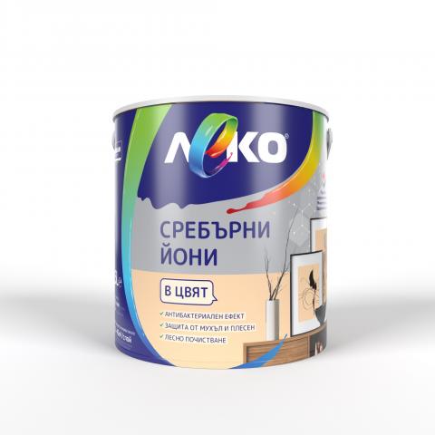 Интериорна боя Леко Сребърни йони 2.5 л крем брюле - Интериорни бои