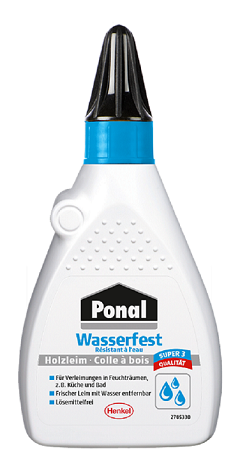 Ponal Waterproof водоустойчиво лепило за дърво 120гр - Лепила за дърво