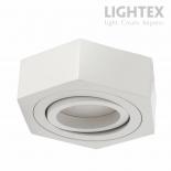 Луна Lightex Nano за вграждане 220V GU10 max 7W бяла шестоъгълна