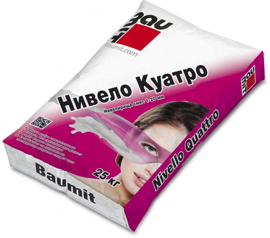 Саморазливна смес Baumit Нивело Куатро 25 кг - Замазки