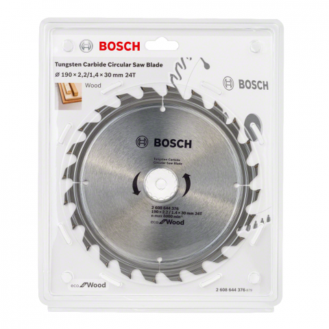Циркулярен диск Bosch Wood 190x2.2x30 мм 24T - Циркулярни дискове
