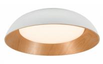 LED плафон Optonica 24 W бял/дърво