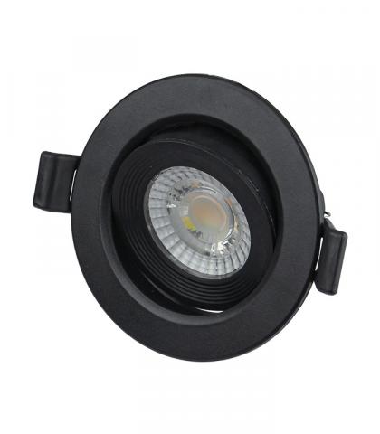 LED луна Niko 7W 3-6K 38° ф70 мм черна - Луни