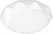 LED плафониера Rumba ф260 12W 1080 lm 4000K бяла, IP44, със звезден ефект