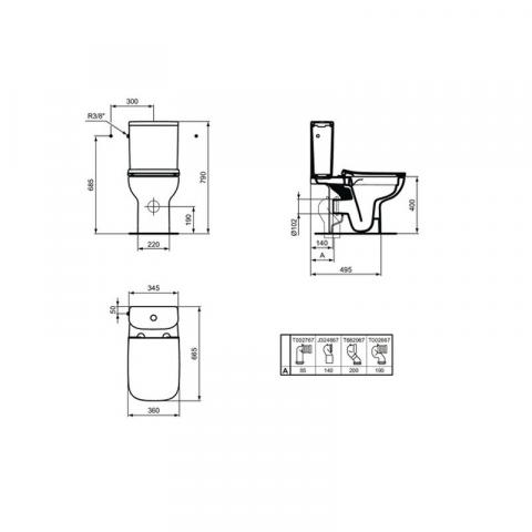 Моноблок Ideal Standard I Life, снимка 2 - Санитария