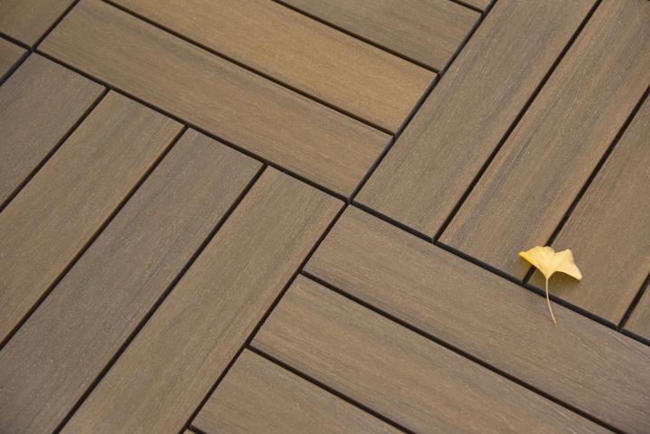 Декинг WPC плочкa PREMIUM 30х30x2,8cm, Тиково дърво, снимка 3 - Декинг