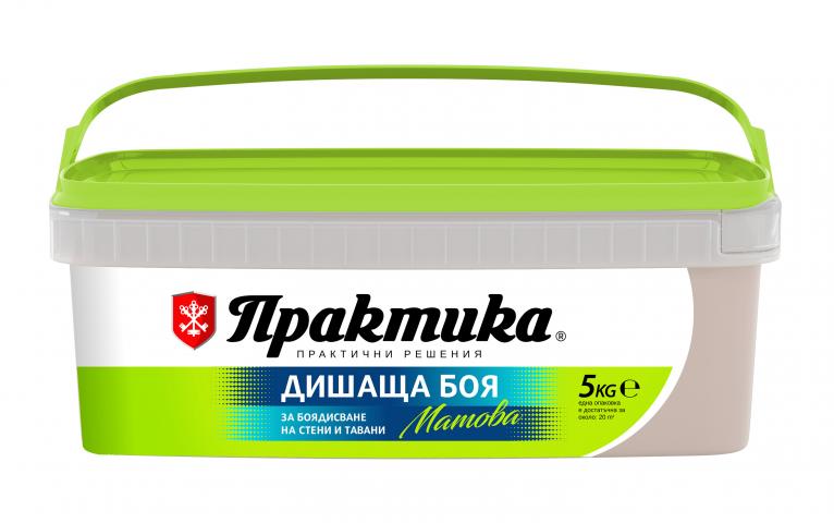 Интериорна боя Практика 5 кг фрезия - Интериорни бои