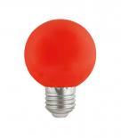 LED крушка G60 E27 3W 180 lm червена