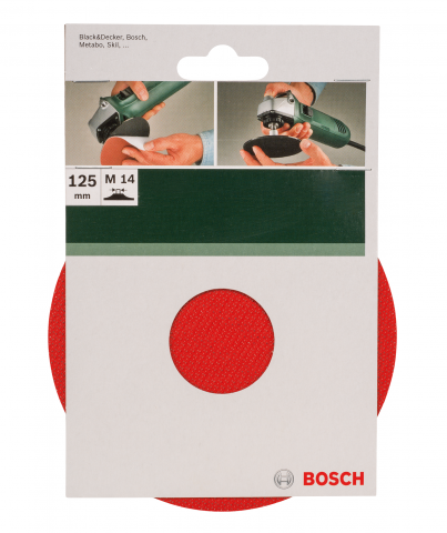 Плоча за ъглошлайф за велкро Bosch 125 мм, снимка 2 - Дискове за бормашина и ъглошлайф