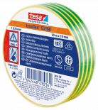 Изолирбанд Tesa 19 мм x 20 м жълт / зелен